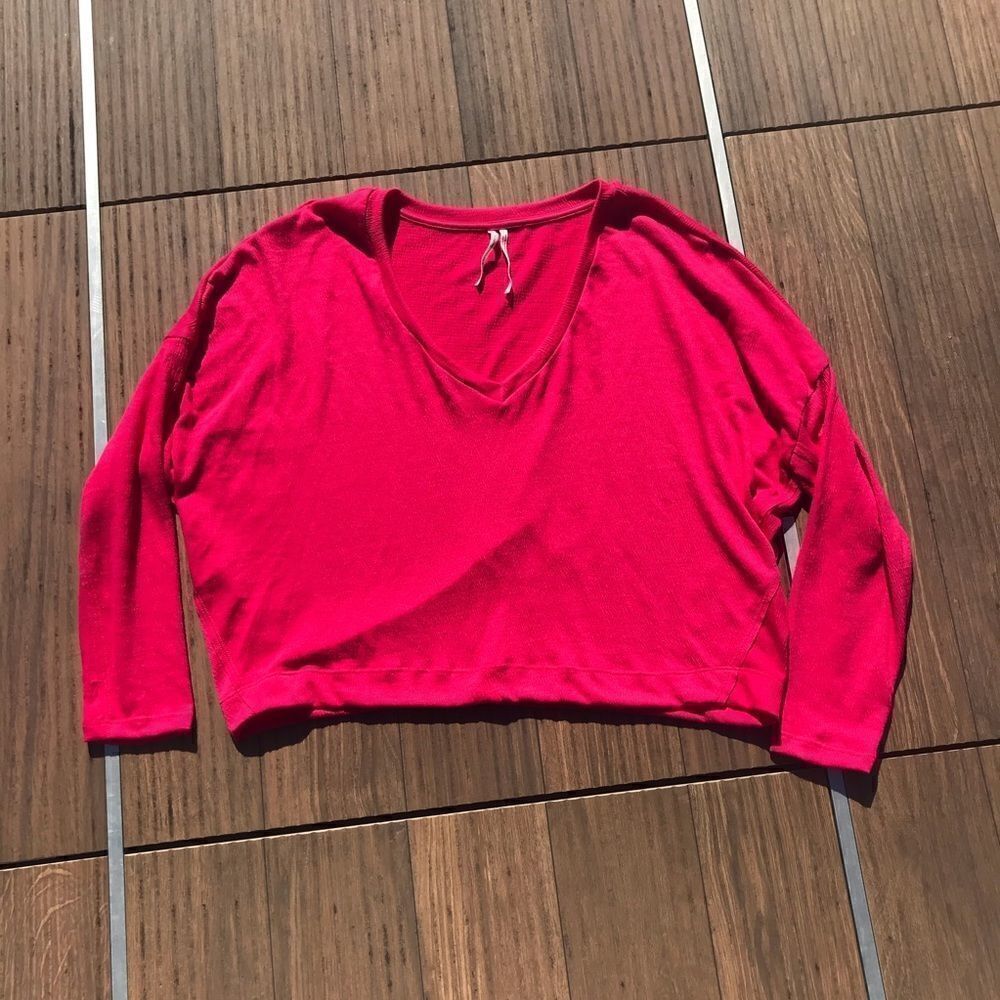 Anthropologie Long-Sleeve Pink Blouse